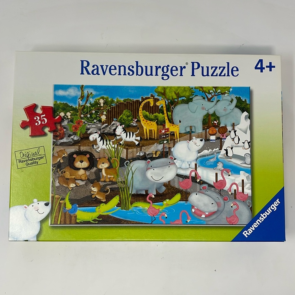 RAVENSBURGER: ‘Day at the Zoo’ - Happy Animals Jigsaw Puzzle, 35 Pieces